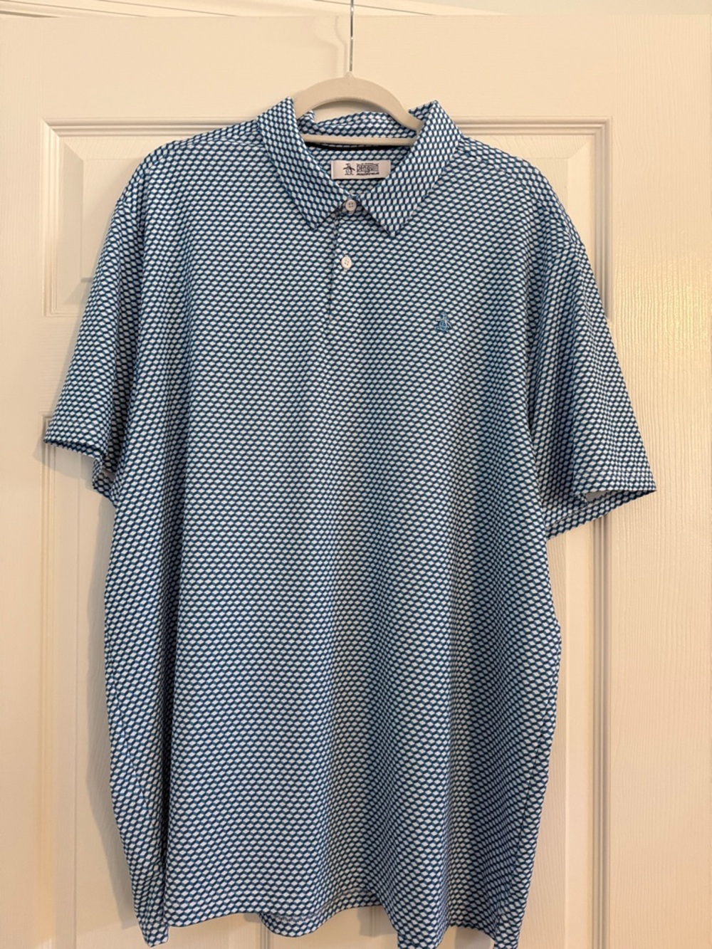 Penguin by Munsing Wear
Men's Blue Micro-Pattern Polo Shirt